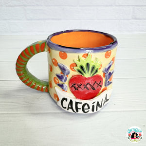 Cafeina Corazon Art Mug