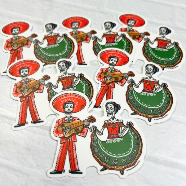 Folklorico de Muertos Sticker