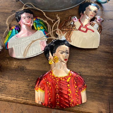 Frida Tin Ornaments