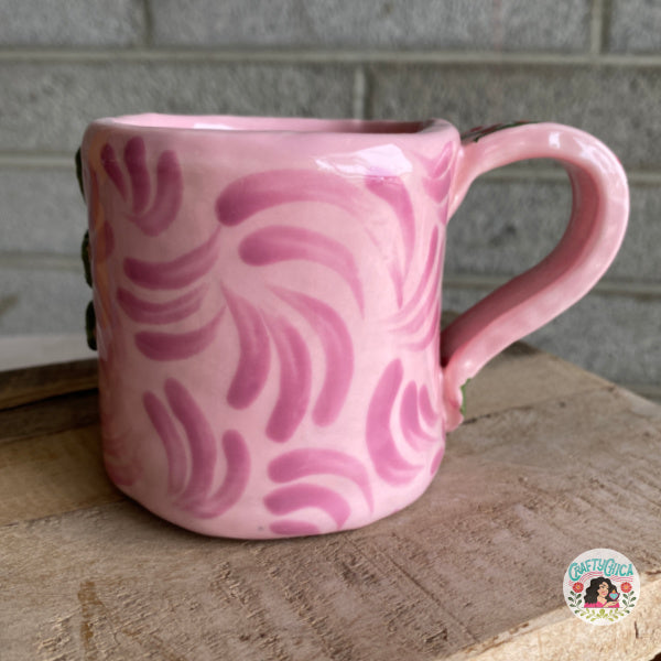 Gold Heart Pink Distressed Initial Coffee Mugs – MariROsa Craft Shop