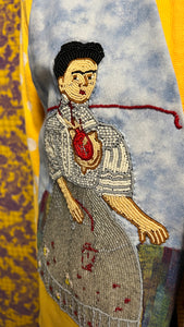 Hand beaded Two Fridas Vest