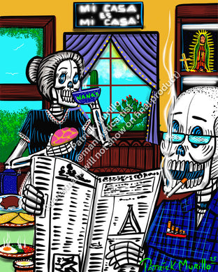Muertos Art Print - Casa de abuela