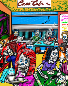 Muertos Art Print - Casa de Café