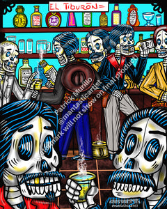 Muertos Art Print - El Tiburón cantina