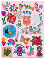 Mexi-style junk journal collage sheet: Printable
