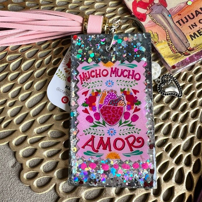 Mexi-Style Resin Beaded Bag Charms