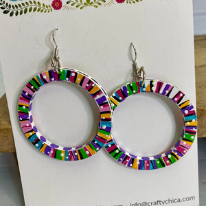 2 in 1 Hoop Earrings: Rubina