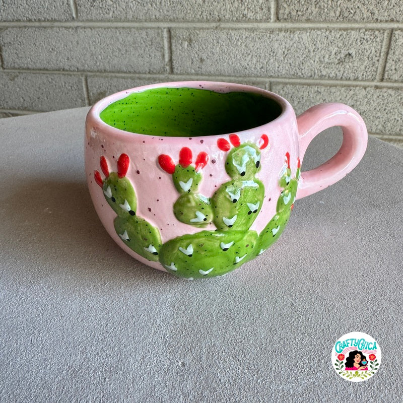 Pink Prickly Pear Mug