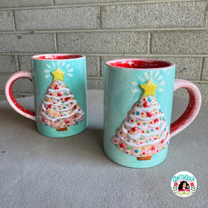 Pink Christmas Mug