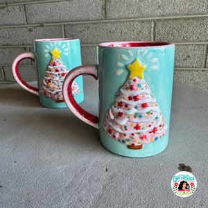 Pink Christmas Mug