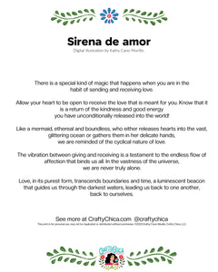 Sirena de Amor Art Print