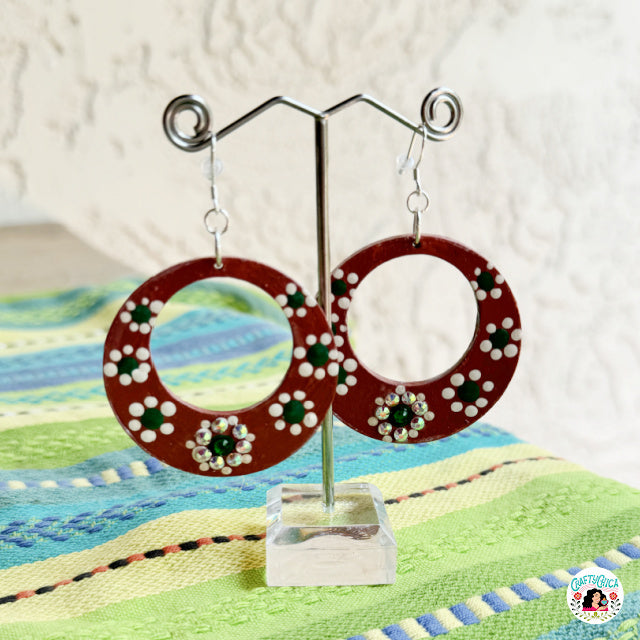 Sparkle Barro Hoop Earrings