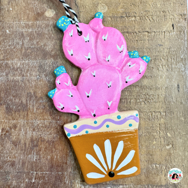 Prickly Pear Cactus Ornament