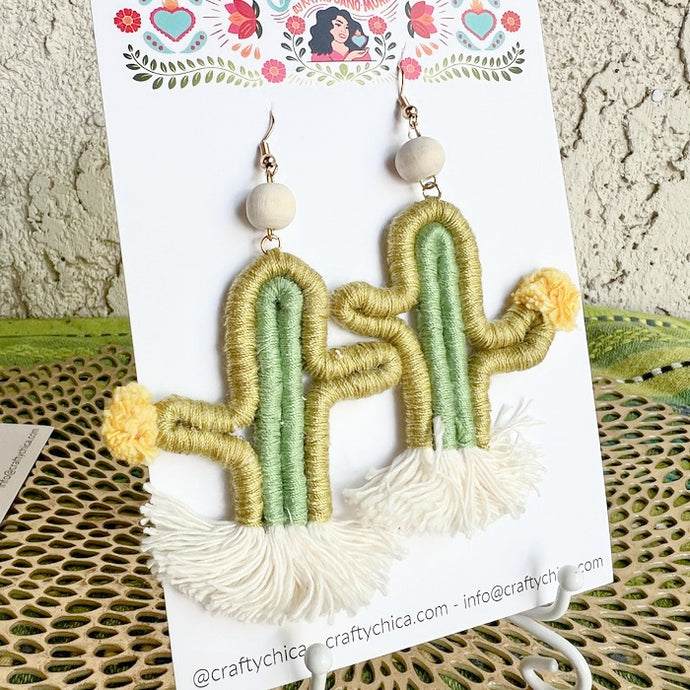 Desert Bloom Cactus Earrings