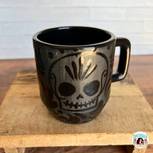 Barro Negro-inspired Skull Mug