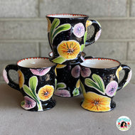Black Oilcloth Mug