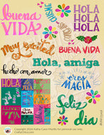Latina junk journal collage sheet printable