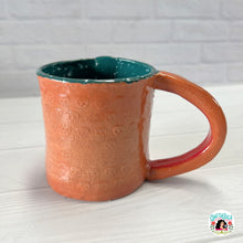 Handbuilt Terra Cotta Sacred Heart Mug