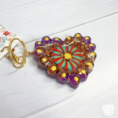 Chile Heart Keychain