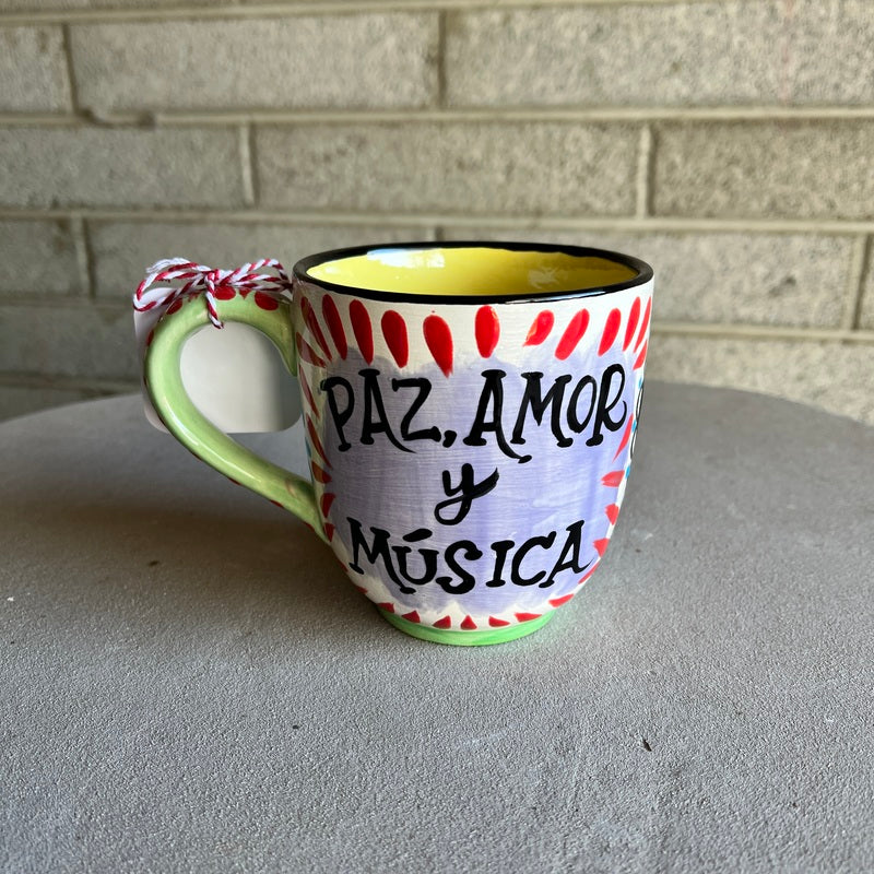 Paz Amor y Música Mug