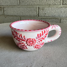 Red Floral Embroidery Mug