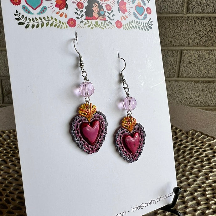 Sacred corazón earrings