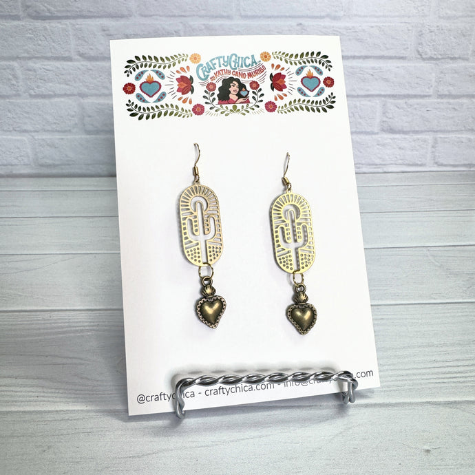 Cactus Corazon Earrings