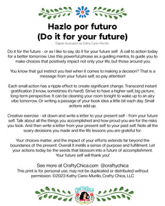 'Hazlo por tu Futuro' Art Print
