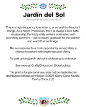 Art Print: Jardin del Sol