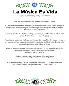 Art Print: La Música es vida