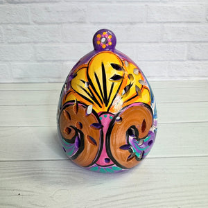 Hand painted ceramic luminarias