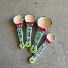 Handpainted Ceramic Measuring Spoon Set