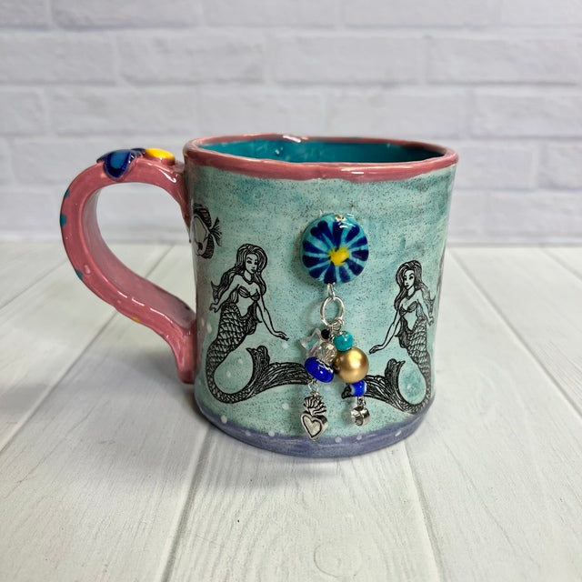 Handbuilt Mug: Mermaid Charm