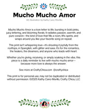 'Mucho Mucho Amor' Art Print