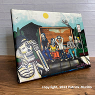 'Meet Me at the Bus Stop' Canvas Print