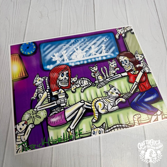 Muertos Art Print - Kittypalooza!