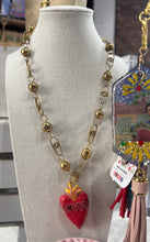 Ceramic Sacred Heart Lasso Necklace