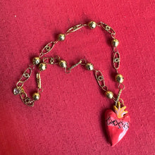 Ceramic Sacred Heart Lasso Necklace