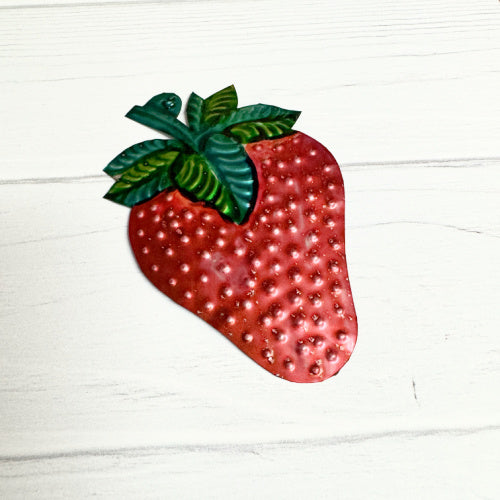 Strawberry Tin Ornament
