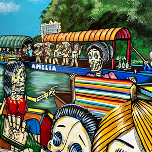 Xochimilco Day of the Dead Painting - 2