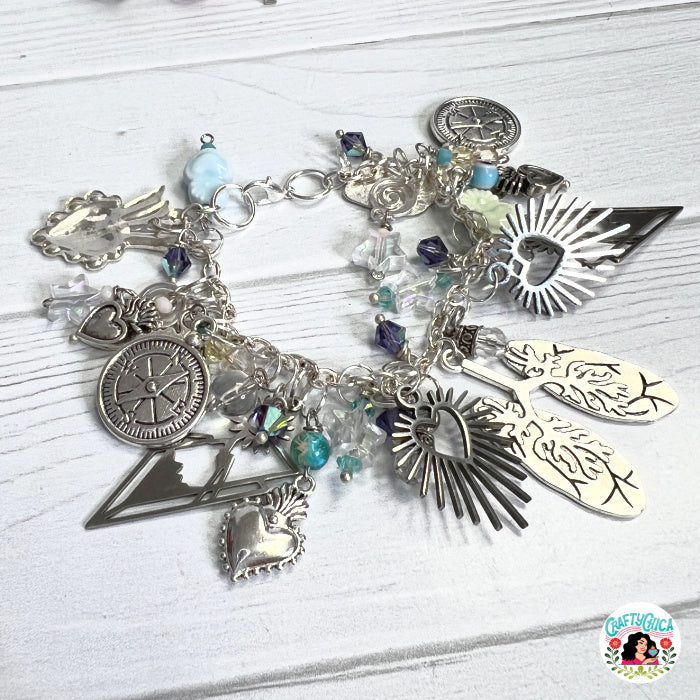 Divine Love + Protection Charm Bracelet