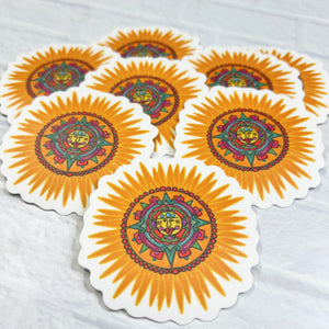 Aztec Sol Vinyl Sticker