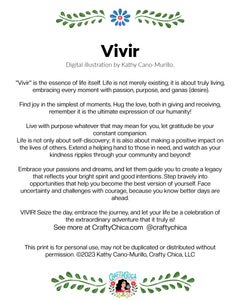 'Vivir' Art Print
