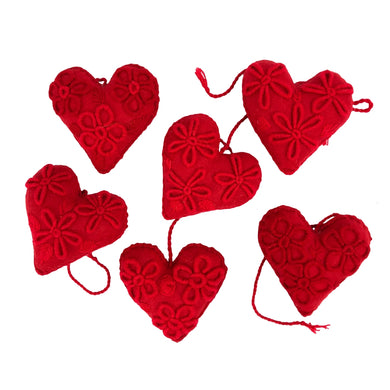 Ruby Red Manifestation Pocket Heart Ornament