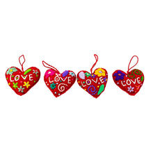 Embroidered LOVE Ornament