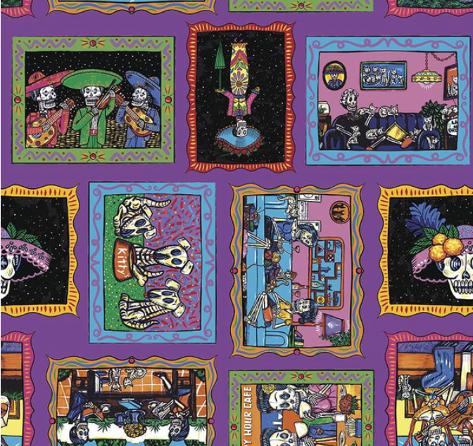 Crafty Chica Fabric: Muertos Frames