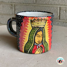 Hand painted Virgen of Guadalupe Mug
