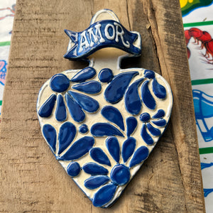Ceramic Corazón: Amor Azul