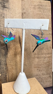 Mexican Creatures Wood Earrings