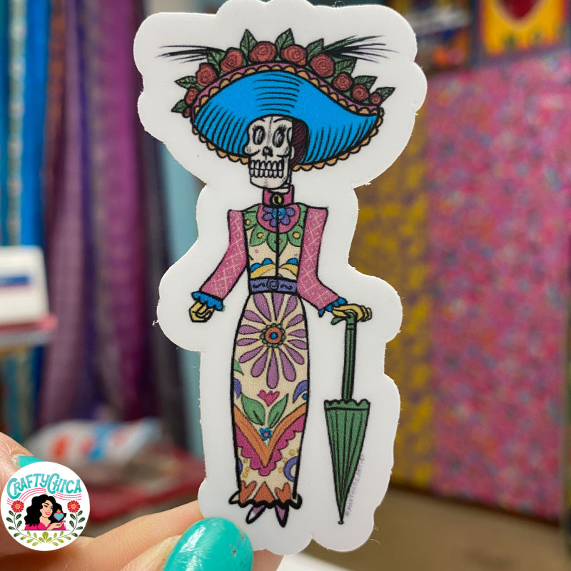 La Dama Vinyl Sticker – CraftyChica